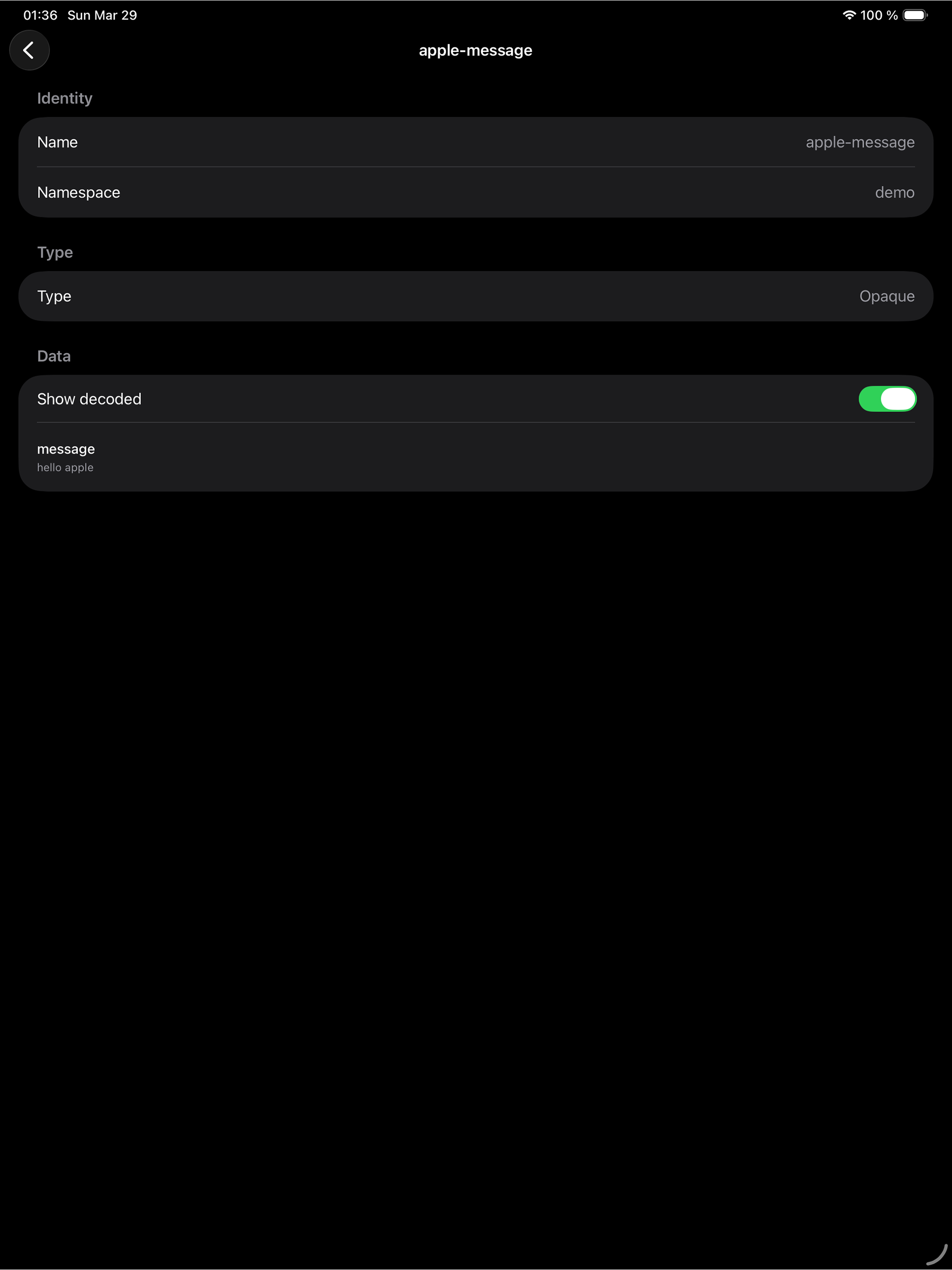 Ploigos management interface on iPad