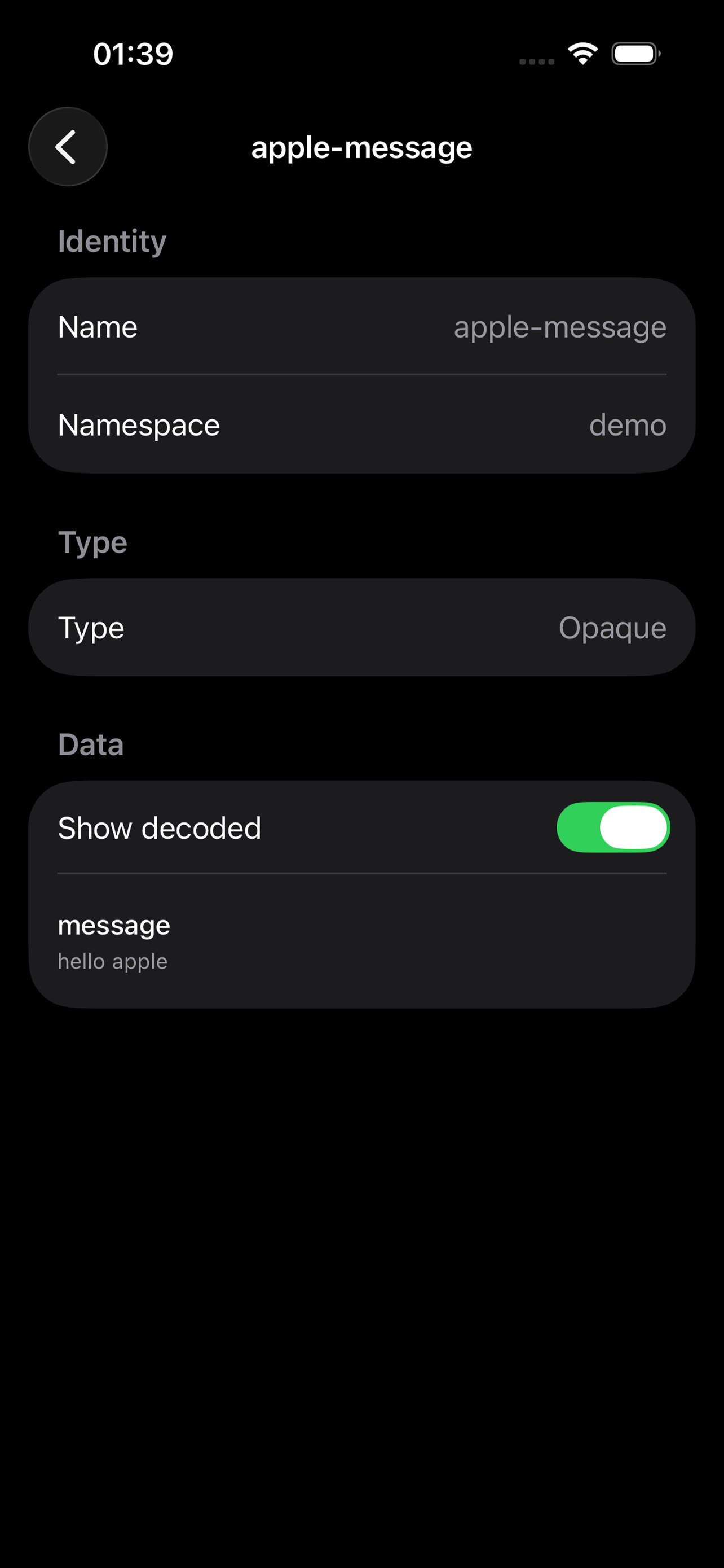 Ploigos detail view on iPhone